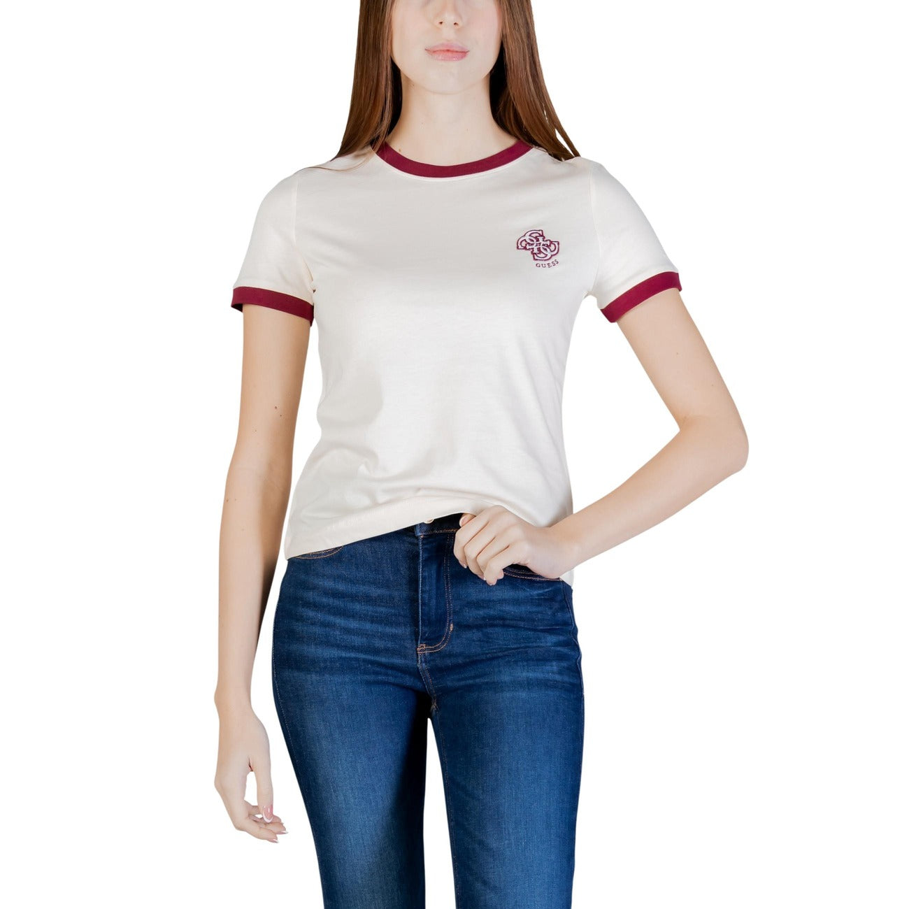 Guess Active T-Shirt Damen Beige