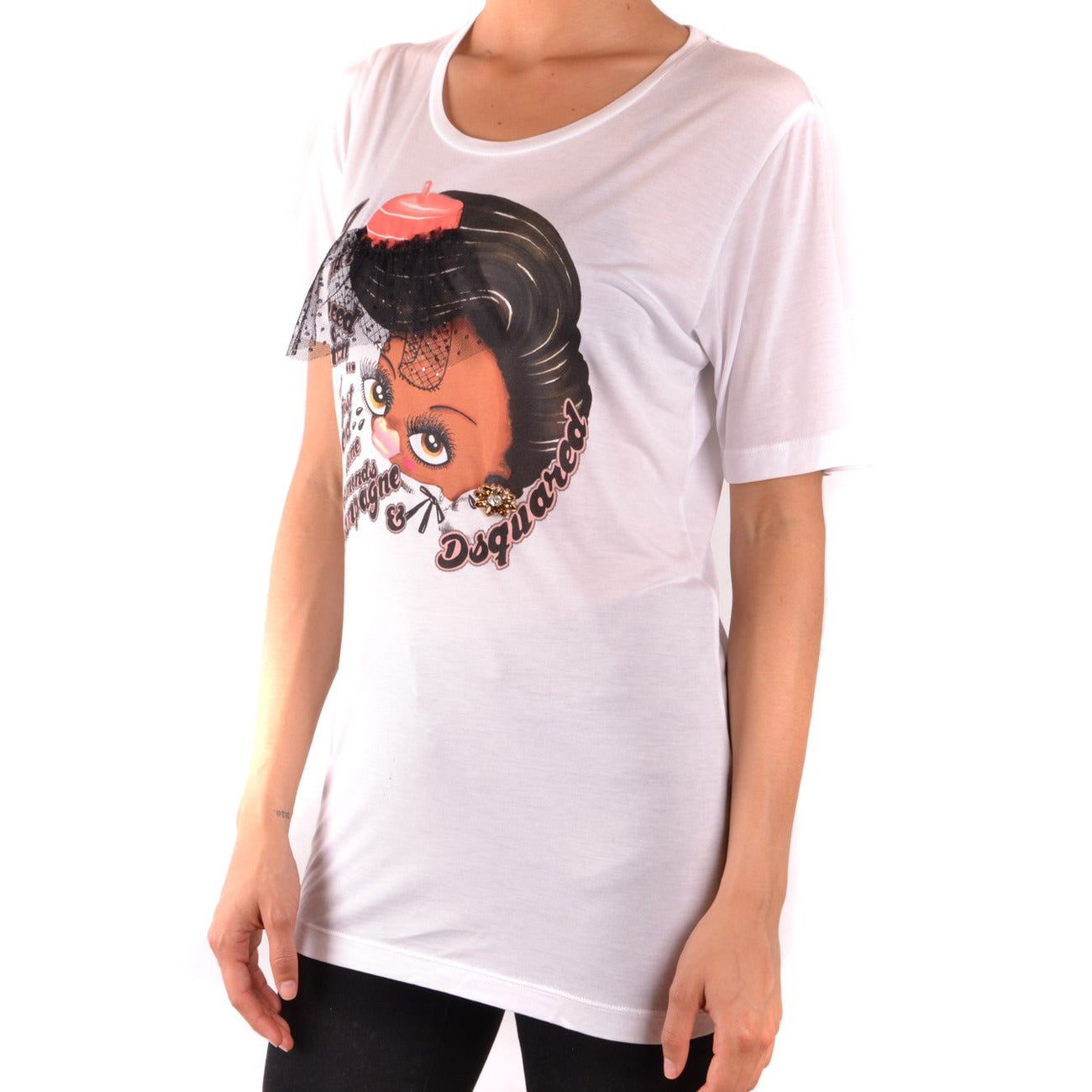 Dsquared T-shirt Dames Wit #2424705