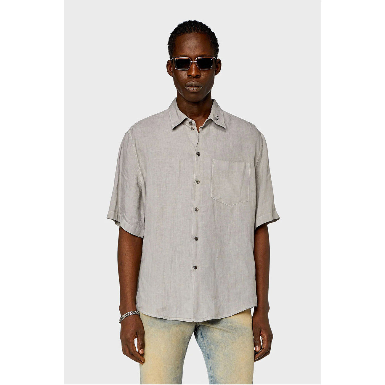 Diesel Shirt Heren Beige