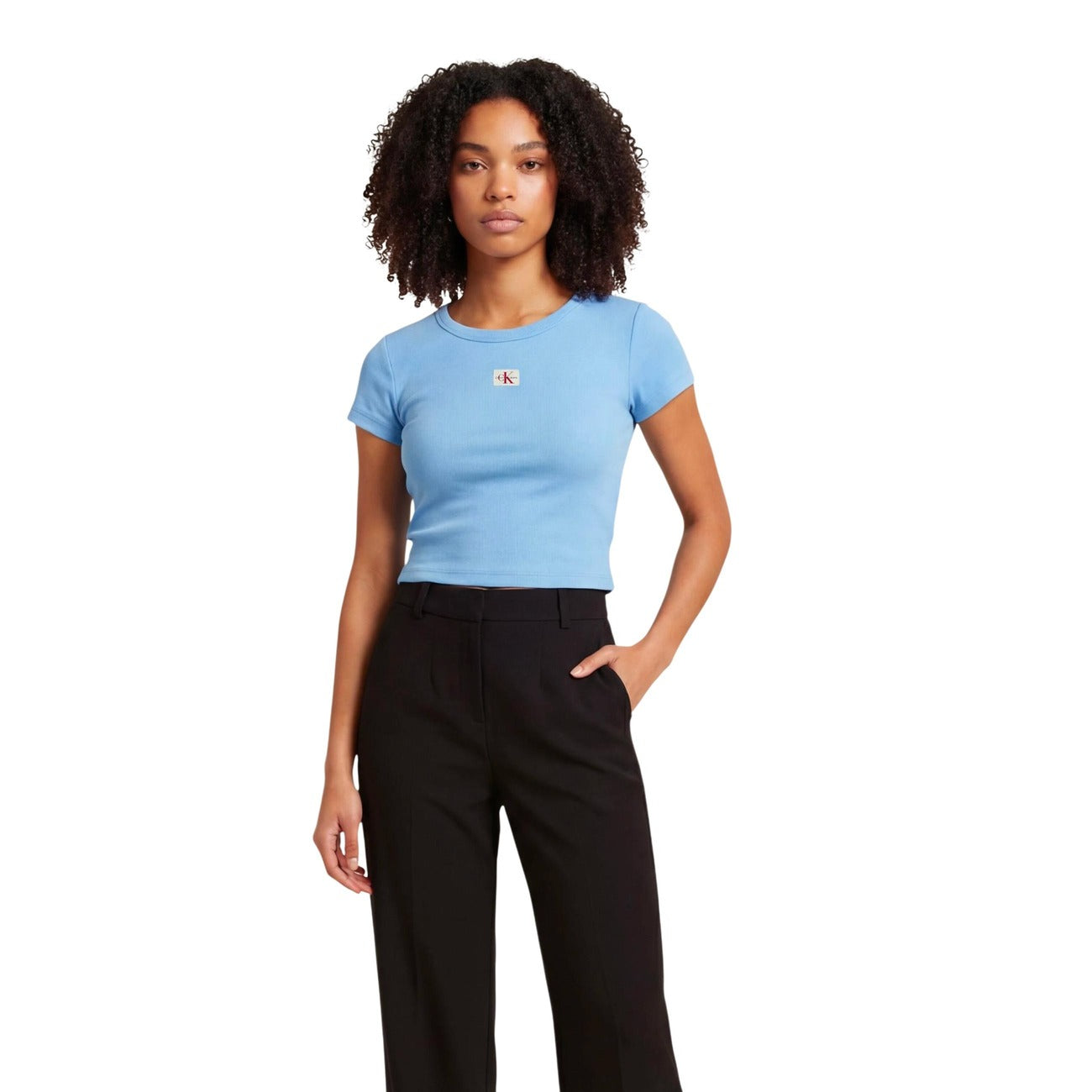 Calvin Klein Jeans T-shirt Women Light Blue