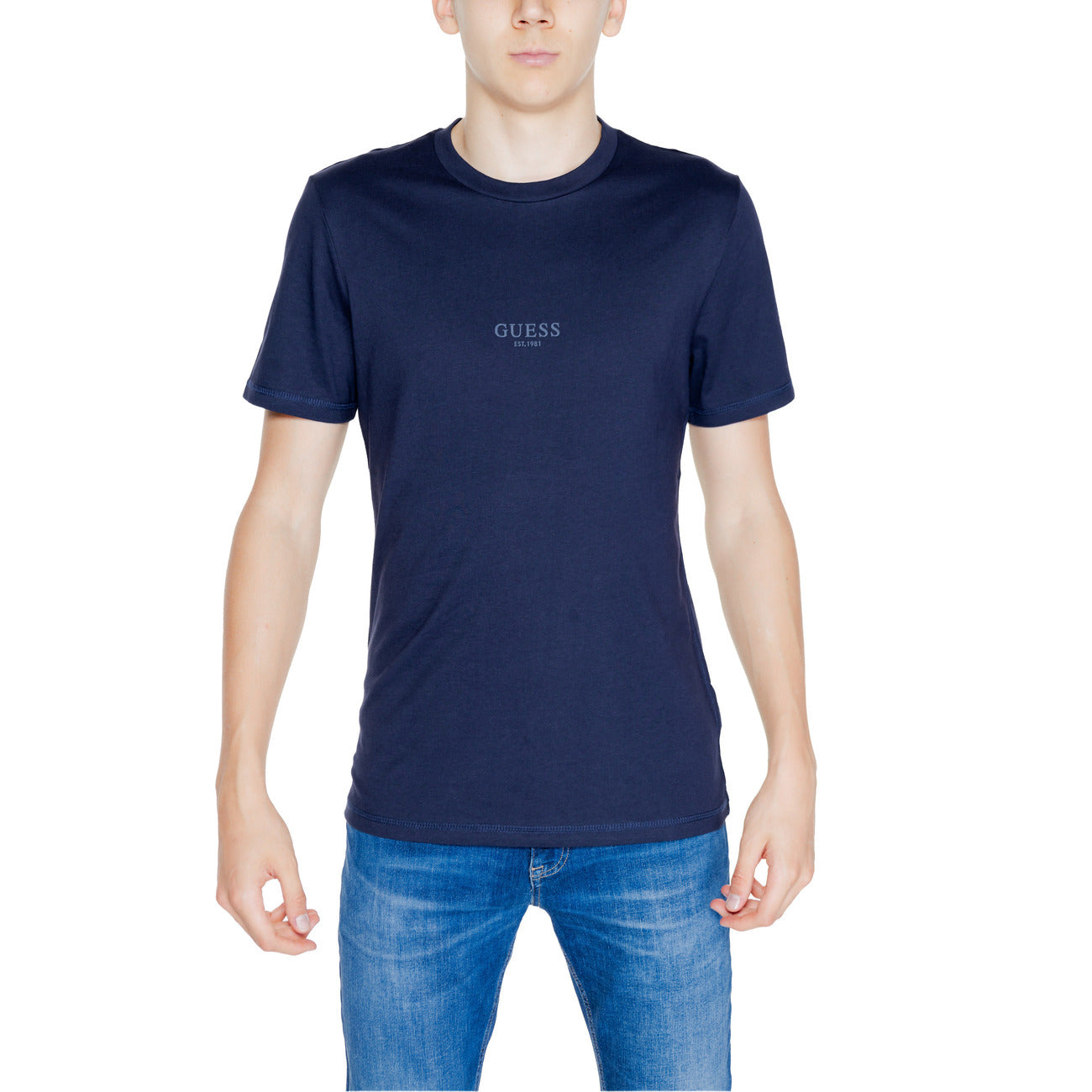 Guess T-shirt Heren Blauw #2292901