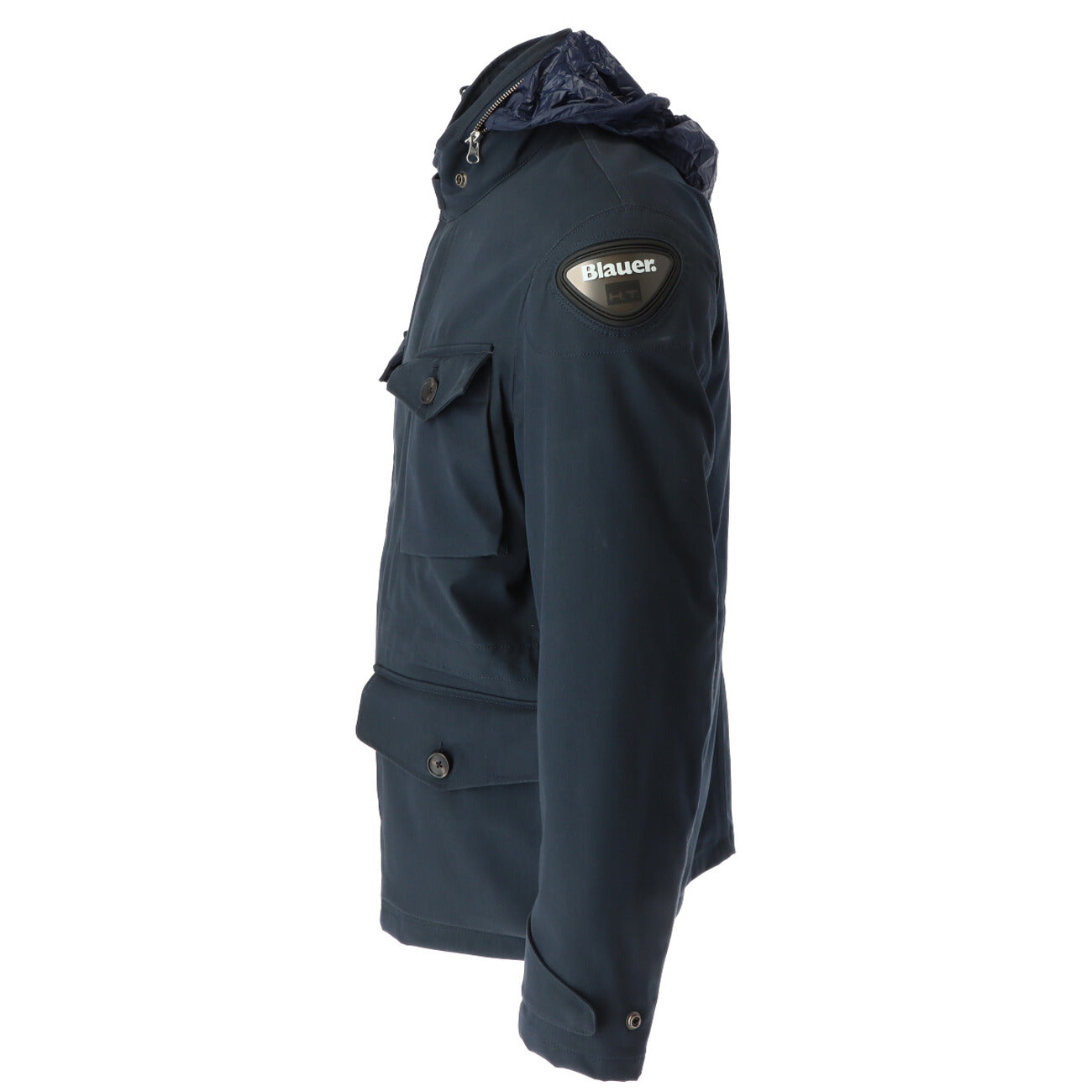 Blauer Windbreaker Herren Blau