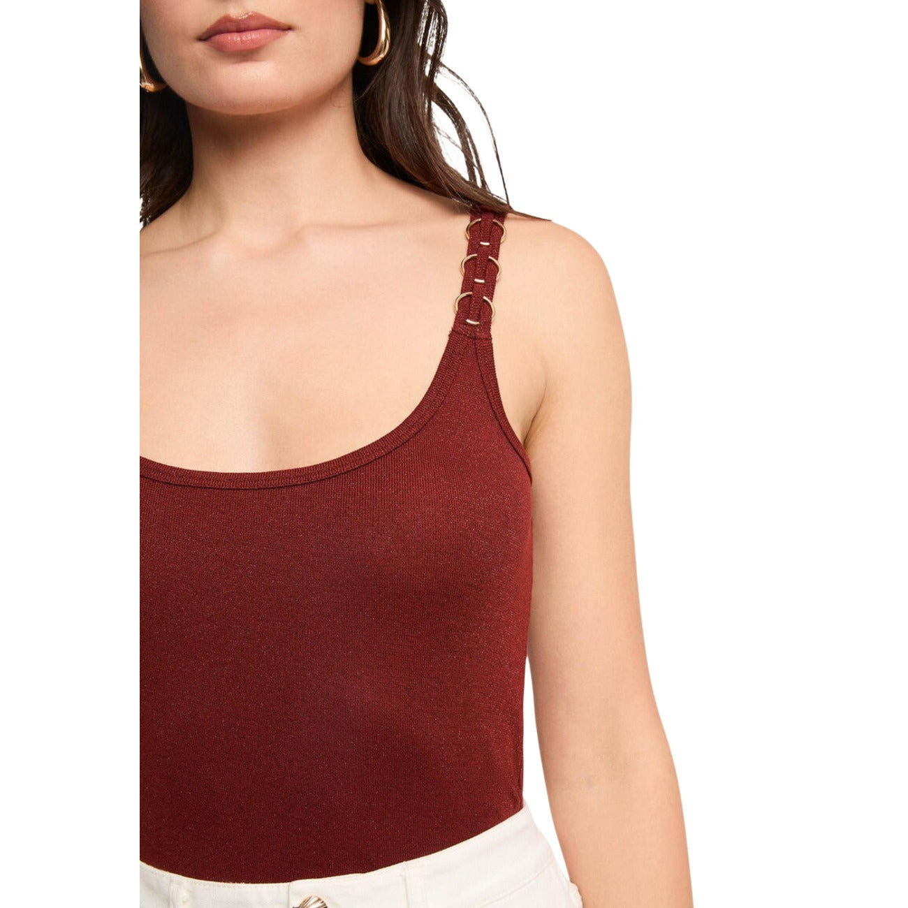 Morgan De Toi Vest Dames Bruin