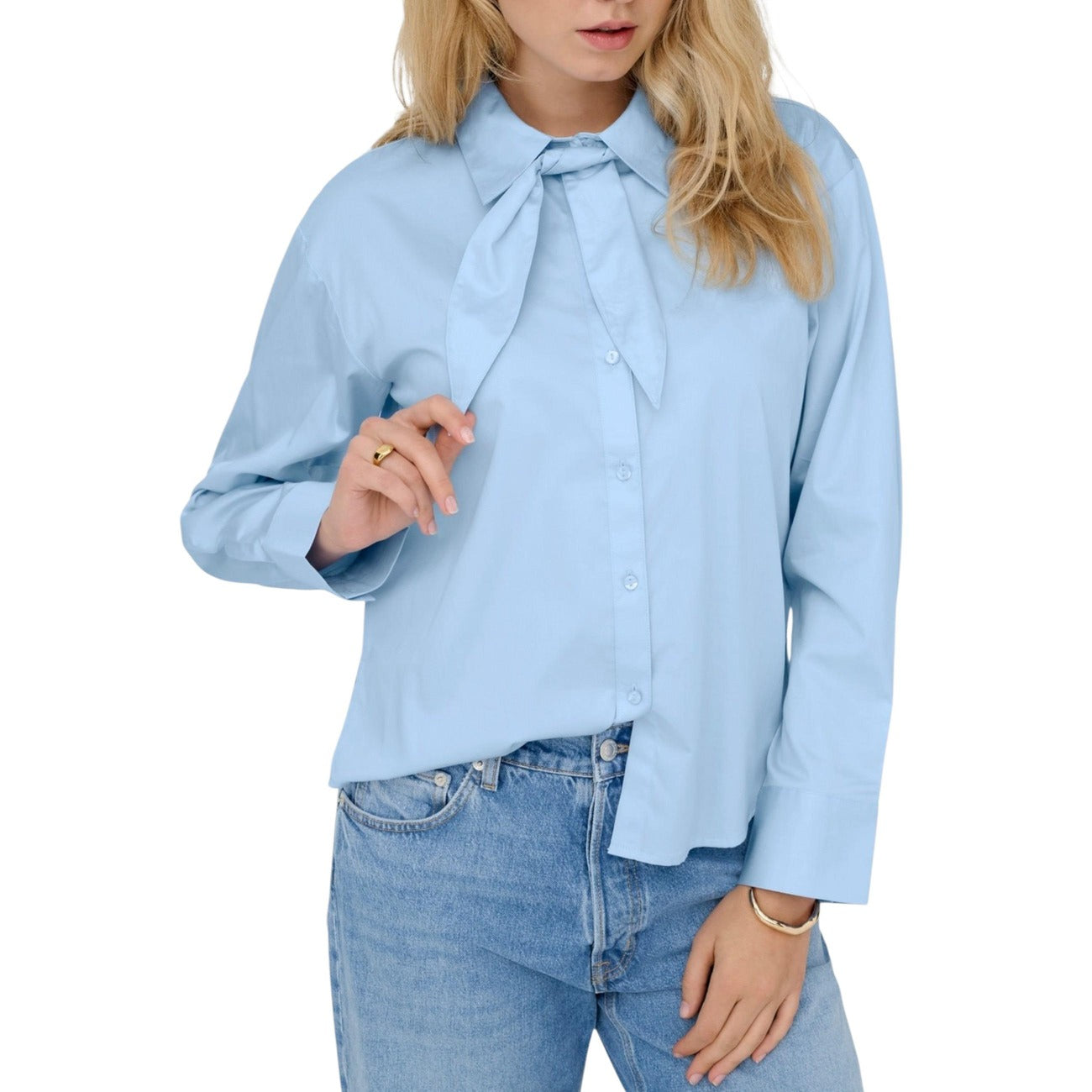 Jacqueline De Yong Shirt Damen Hellblau