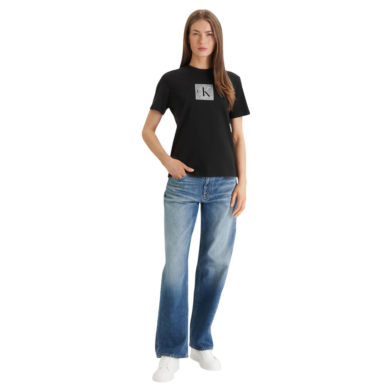 Calvin Klein Jeans T-shirt Dames Zwart #2469546
