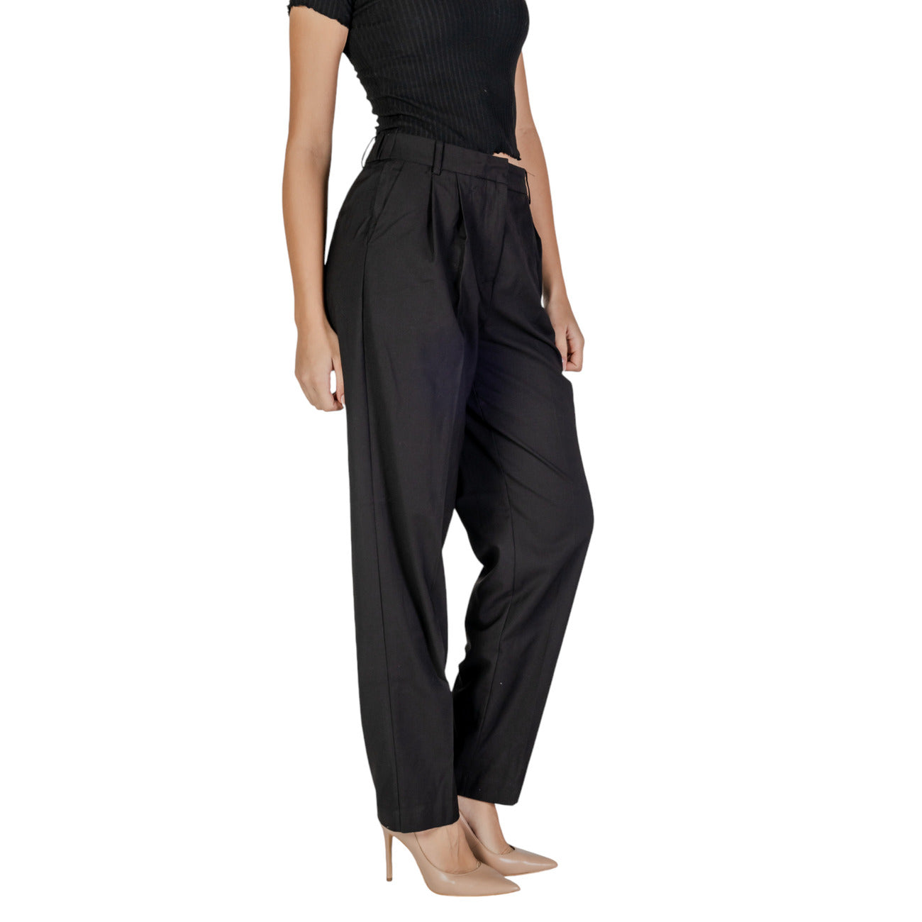 Vila Clothes Broek Dames Zwart #2359308