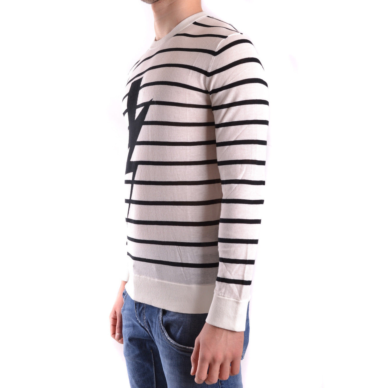 Neil Barrett Strickmode Herren Weiß Weiß