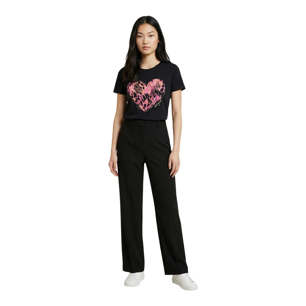 Desigual T-shirt Dames Zwart