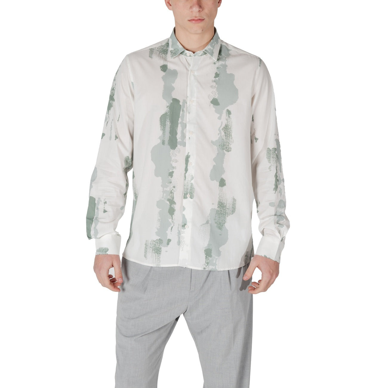 Antony Morato Shirt Heren Groen #2462443