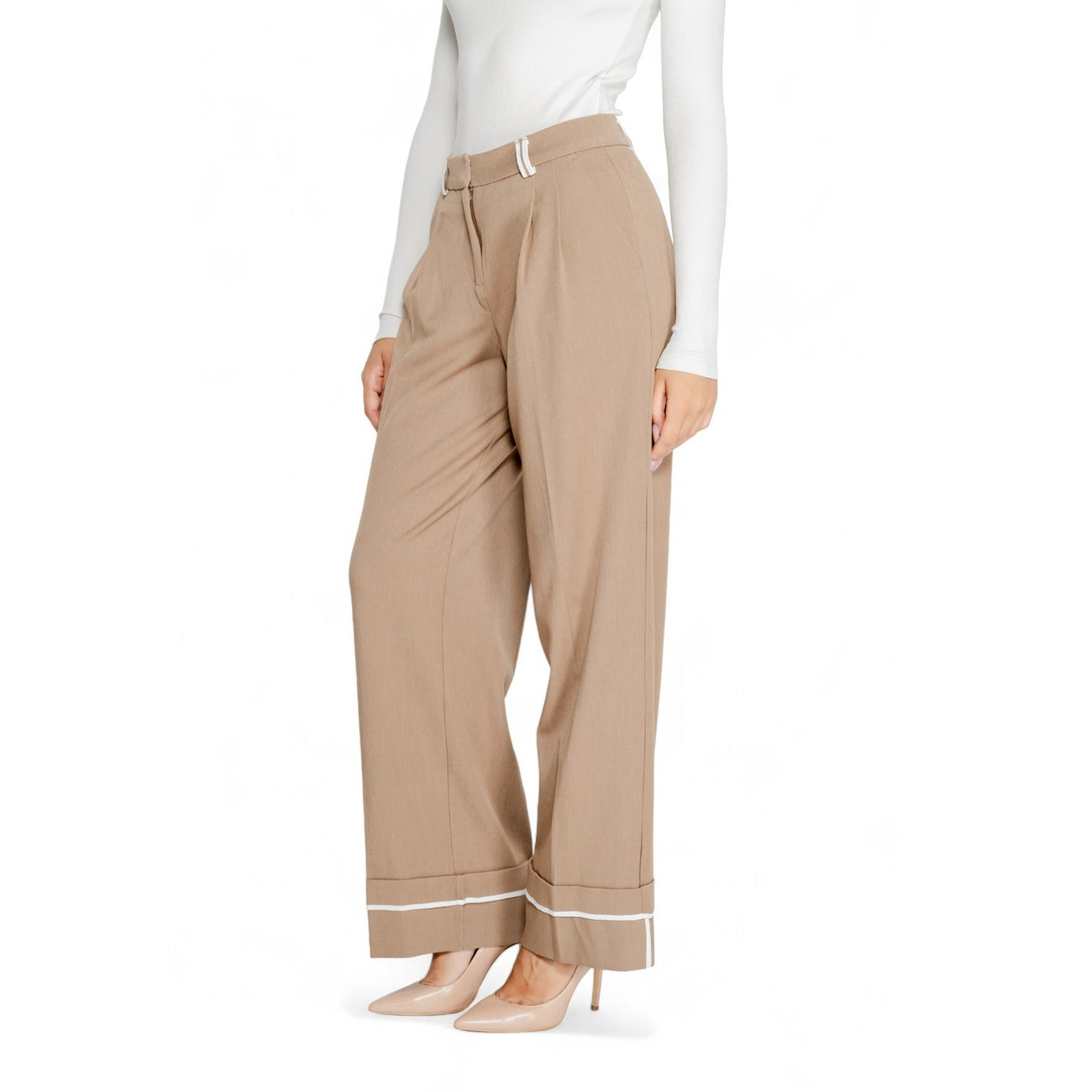 Only Broek Dames Bruin #2335903