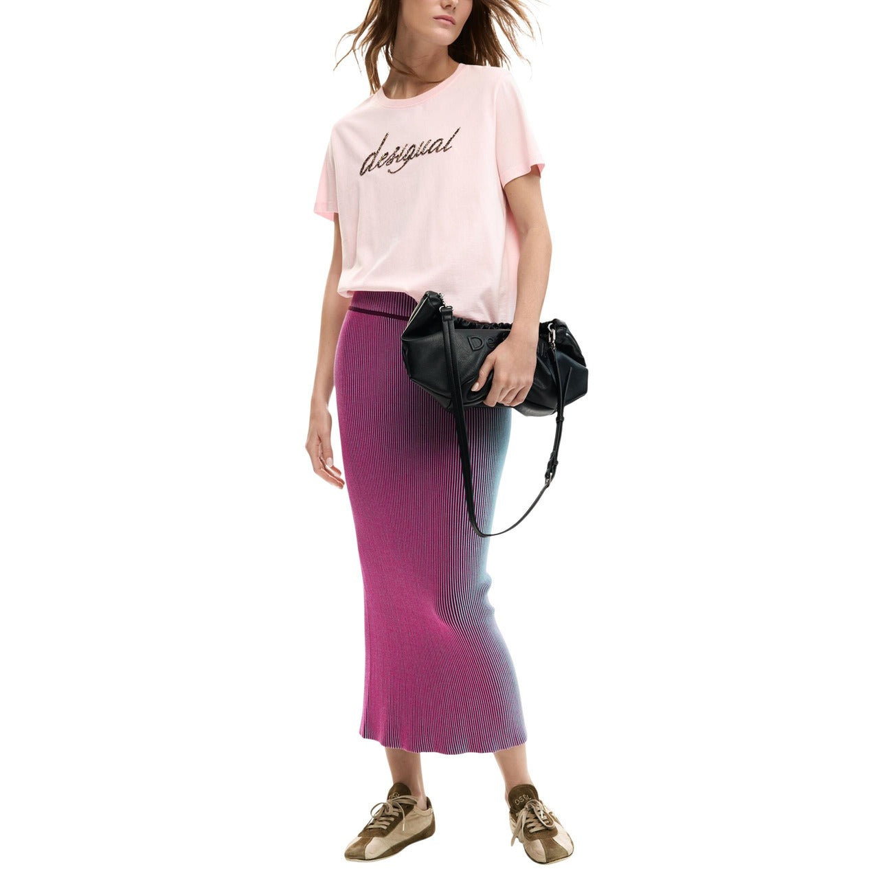 Desigual T-Shirt Damen Rosa