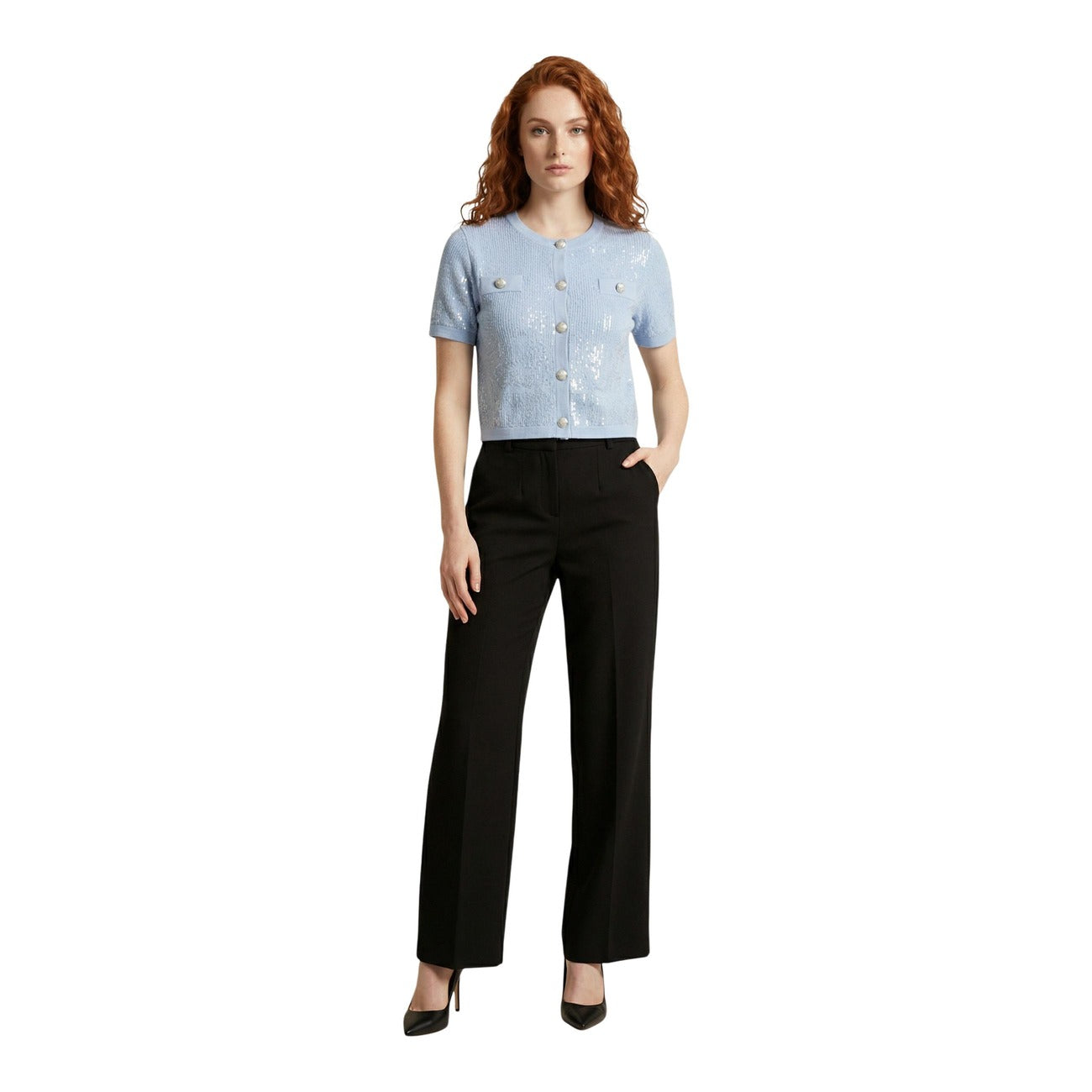 Morgan De Toi Cardigan Damen Hellblau #2457986
