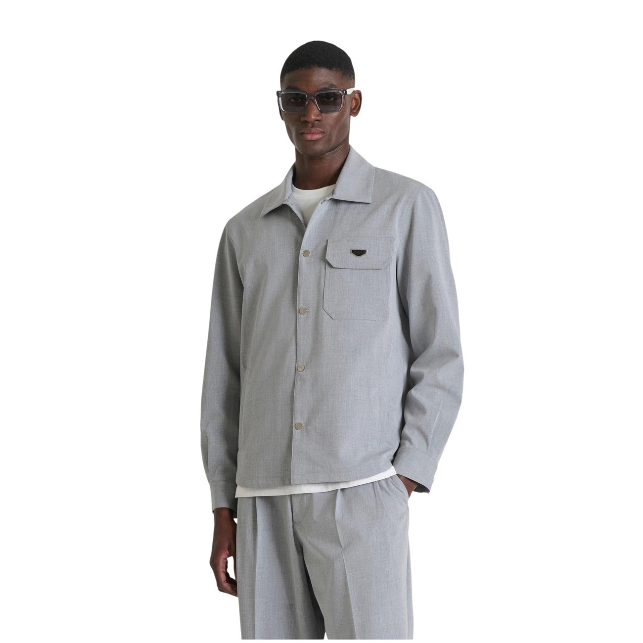 Antony Morato Shirt Herren Grau Grau