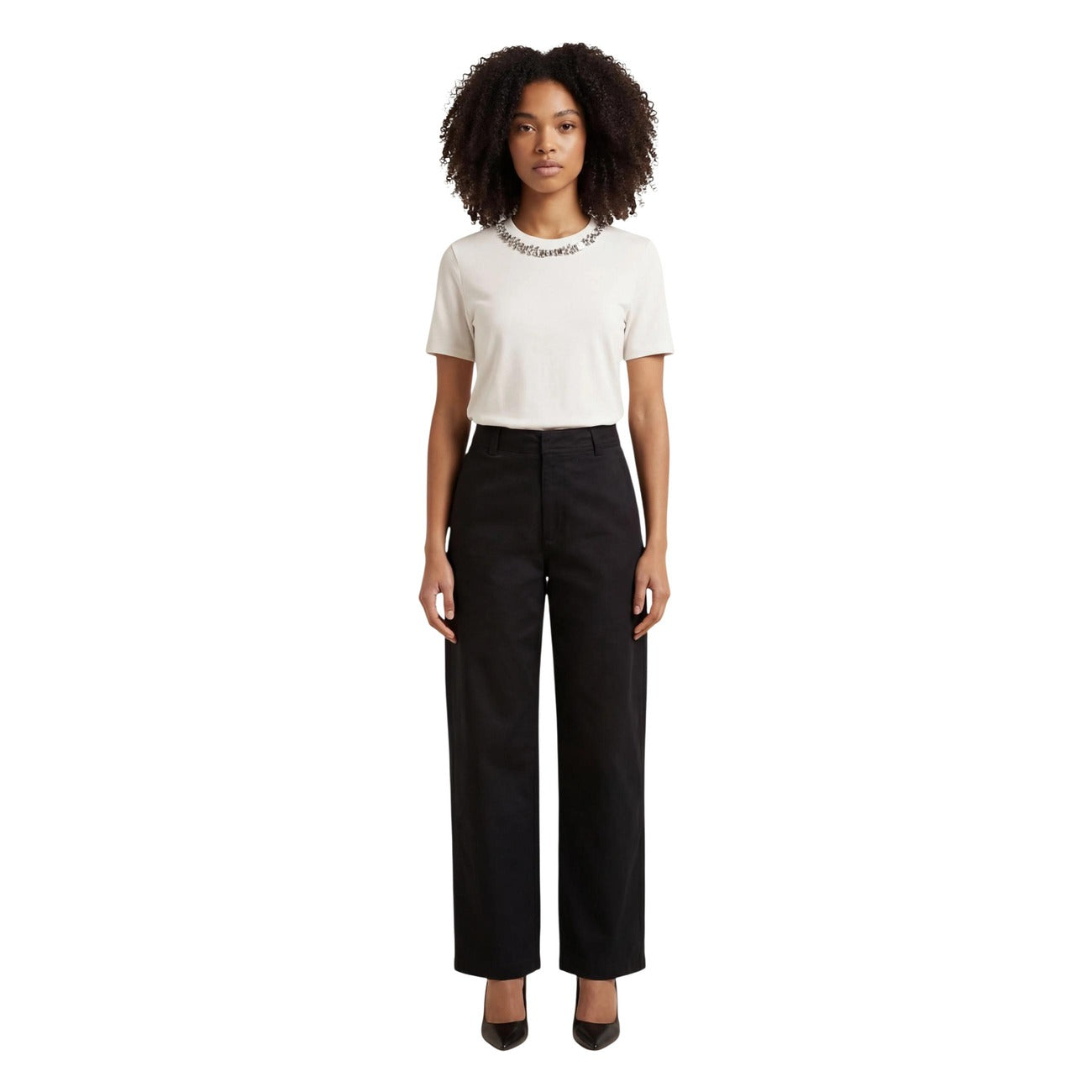 Jacqueline De Yong Broek Dames Zwart