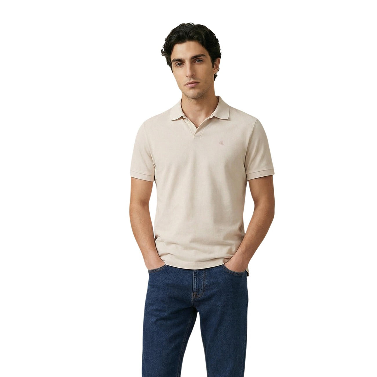 Calvin Klein Jeans Polo Top Men Blue