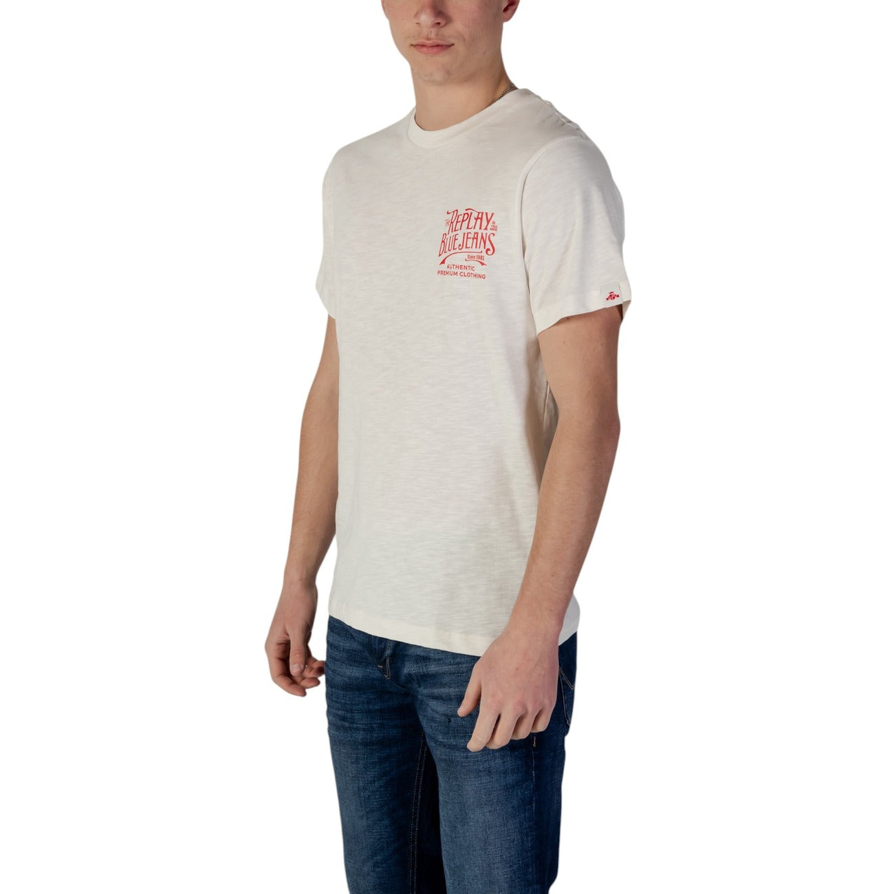Replay T-shirt Heren Beige
