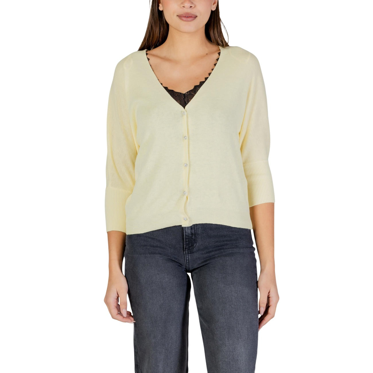 Morgan De Toi Cardigan Women Yellow