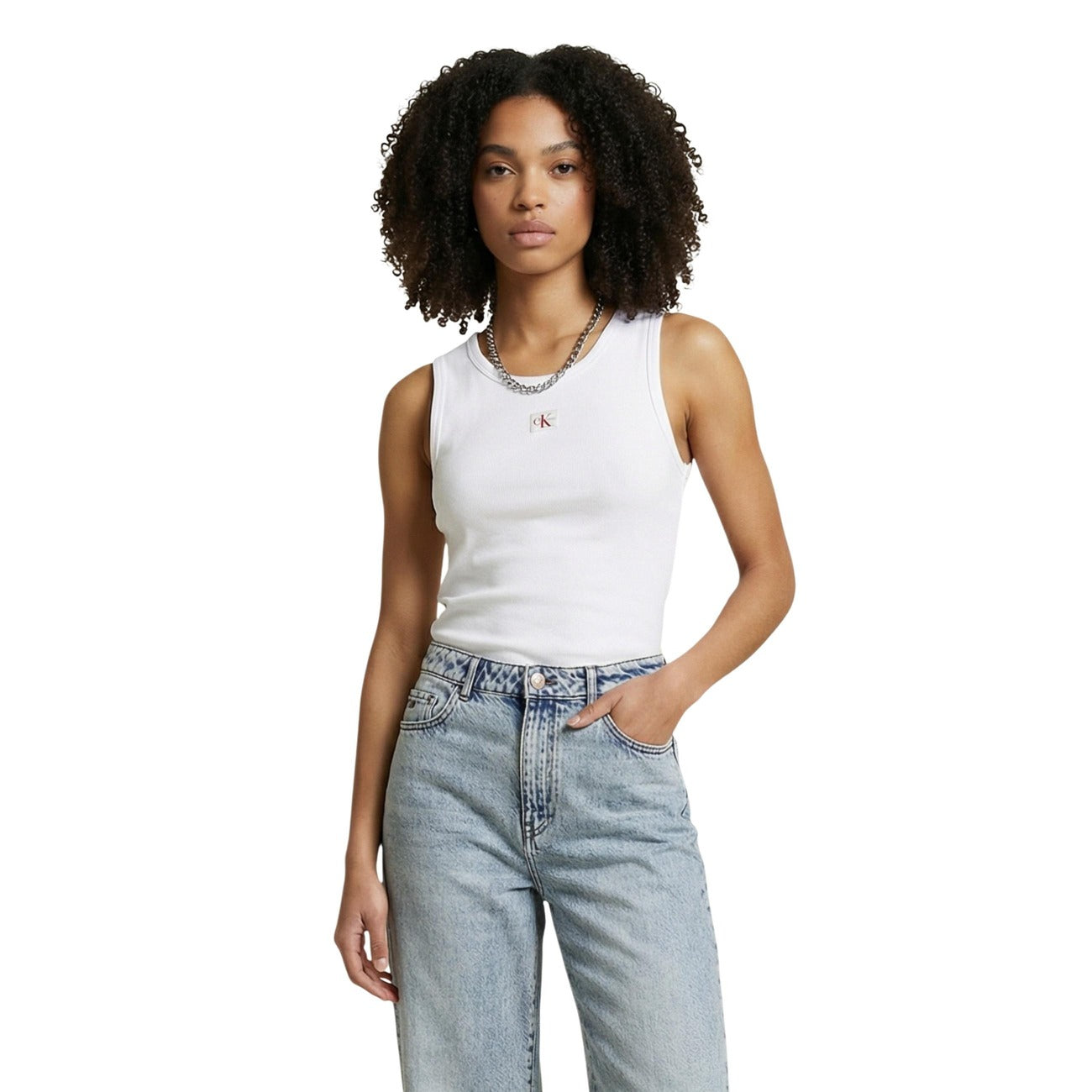 Calvin Klein Jeans Top Damen Weiß