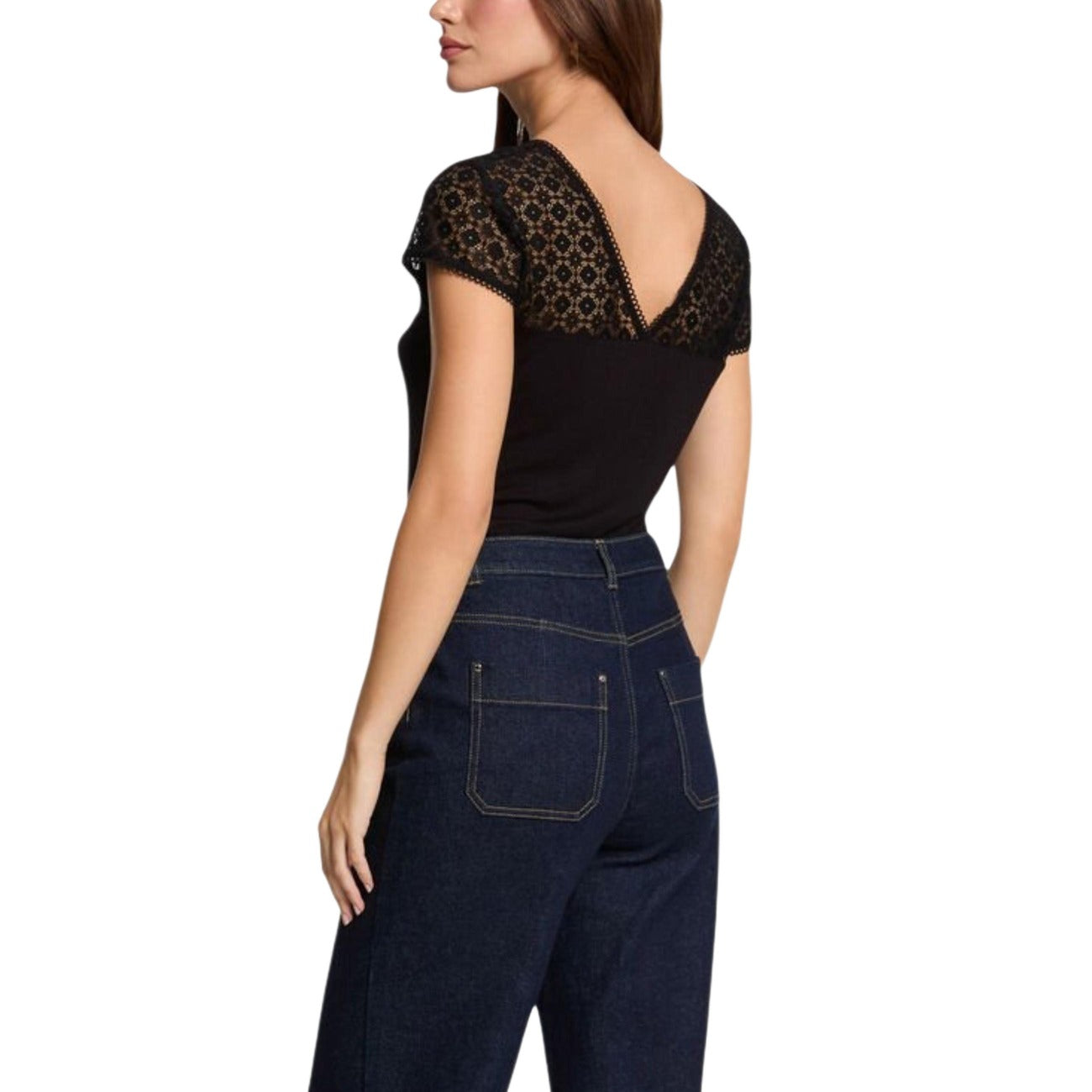 Morgan De Toi T-shirt Dames Zwart #2469708