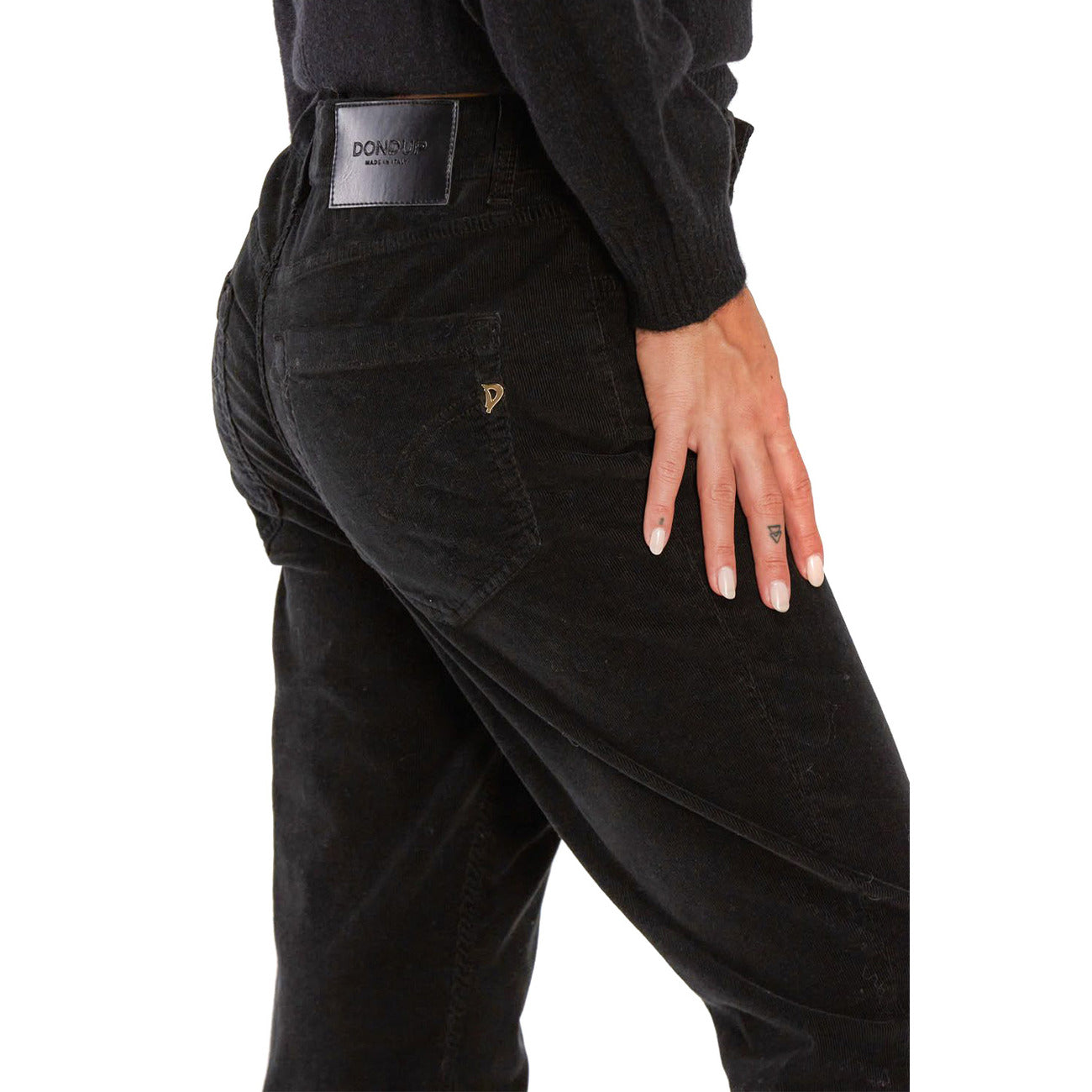 Dondup Broek Dames Zwart #2429438