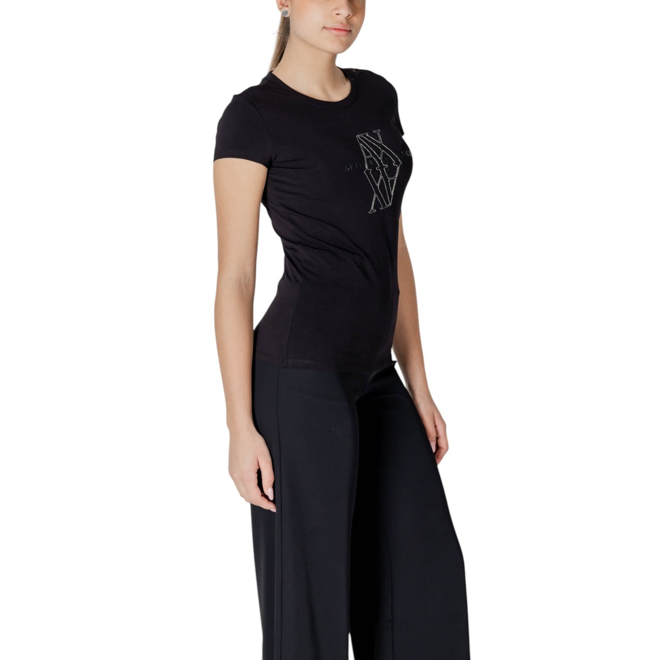 Armani Exchange T-Shirt Damen Schwarz #2412646