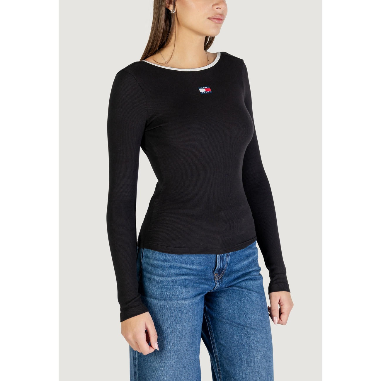 Tommy Hilfiger Jeans Strickmode Damen Schwarz