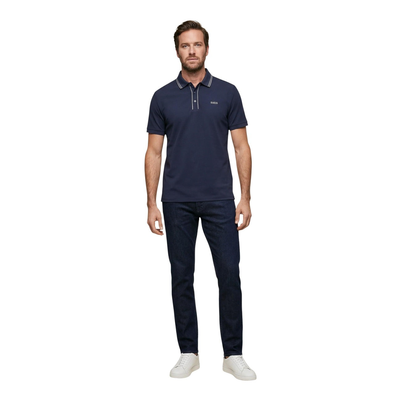 Guess Polo Top Herren Blau