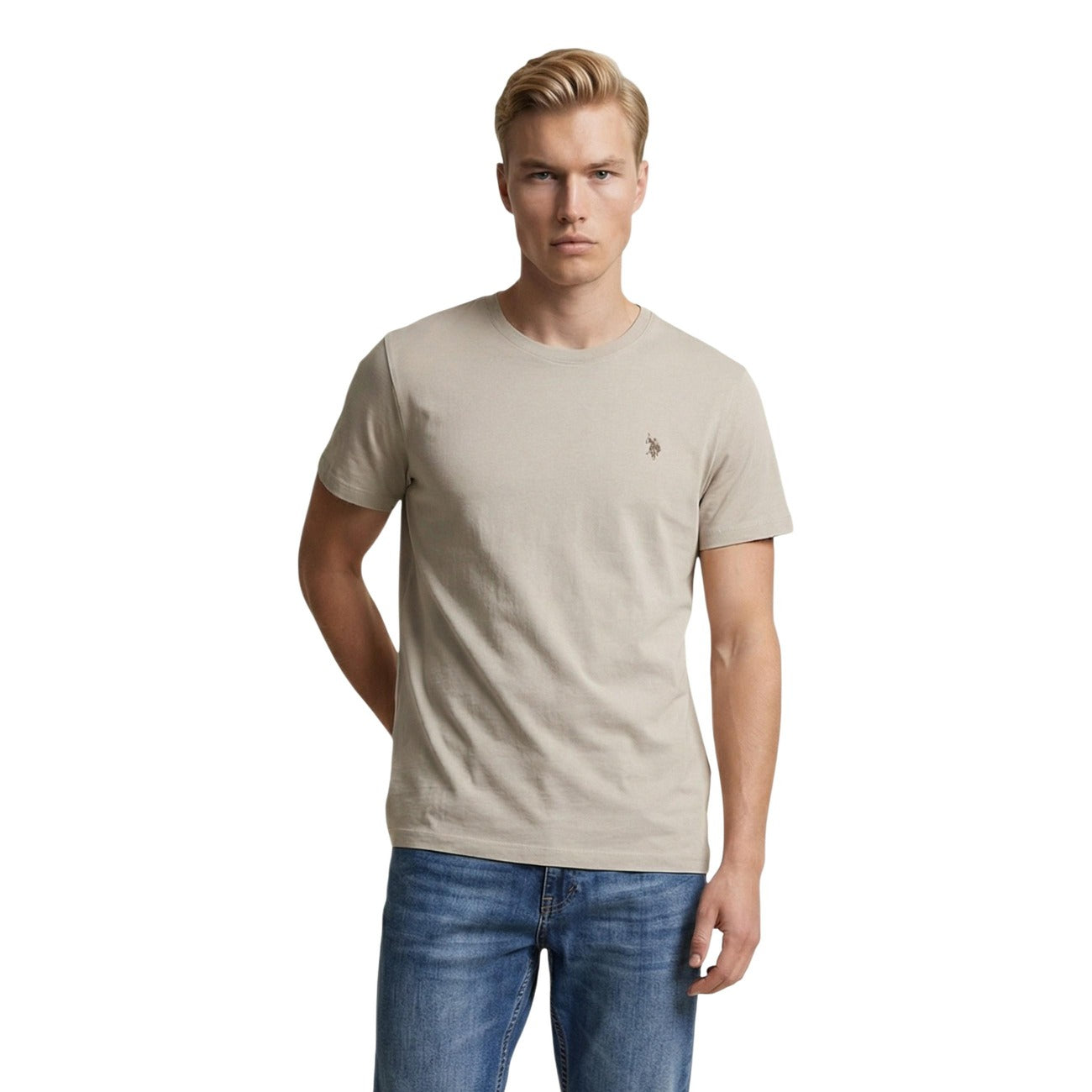 U.s. Polo Assn. T-shirt Heren Lichtblauw