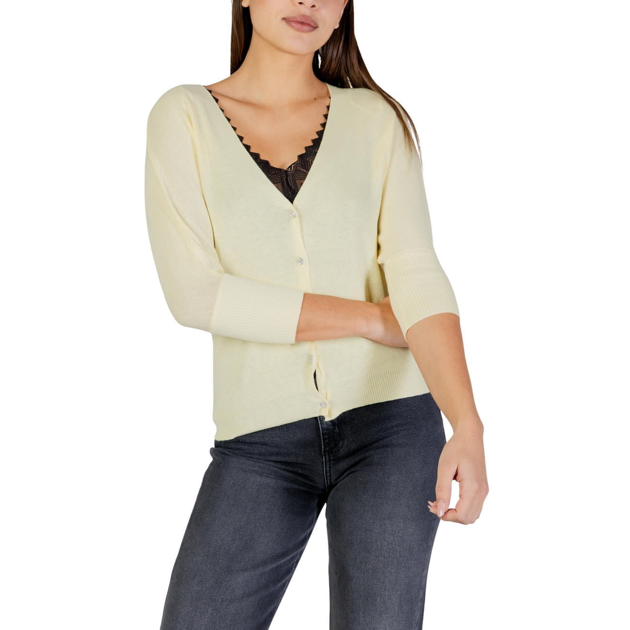 Morgan De Toi Cardigan Women Yellow