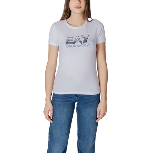 Ea7 T-shirt Dames Wit #2414973