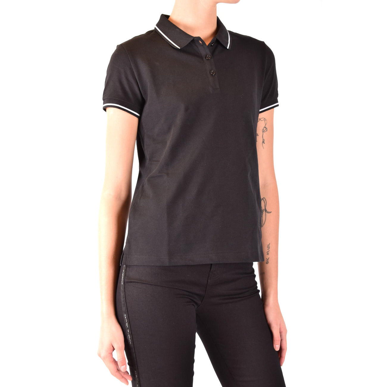 Emporio Armani Polo Top Dames Zwart