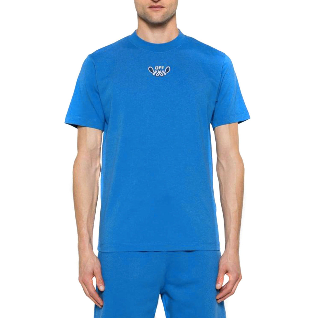 Off-white T-shirt Heren Lichtblauw