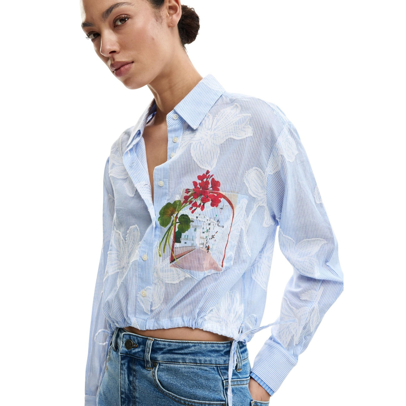 Desigual Shirt Damen Hellblau