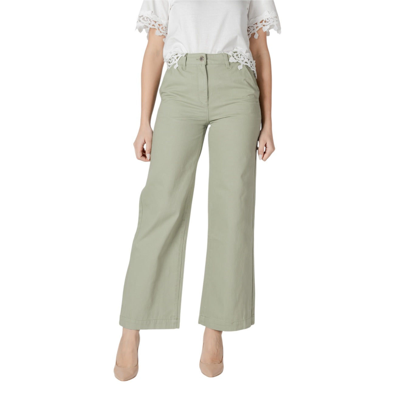 Morgan De Toi Broek Dames Groen #2415790