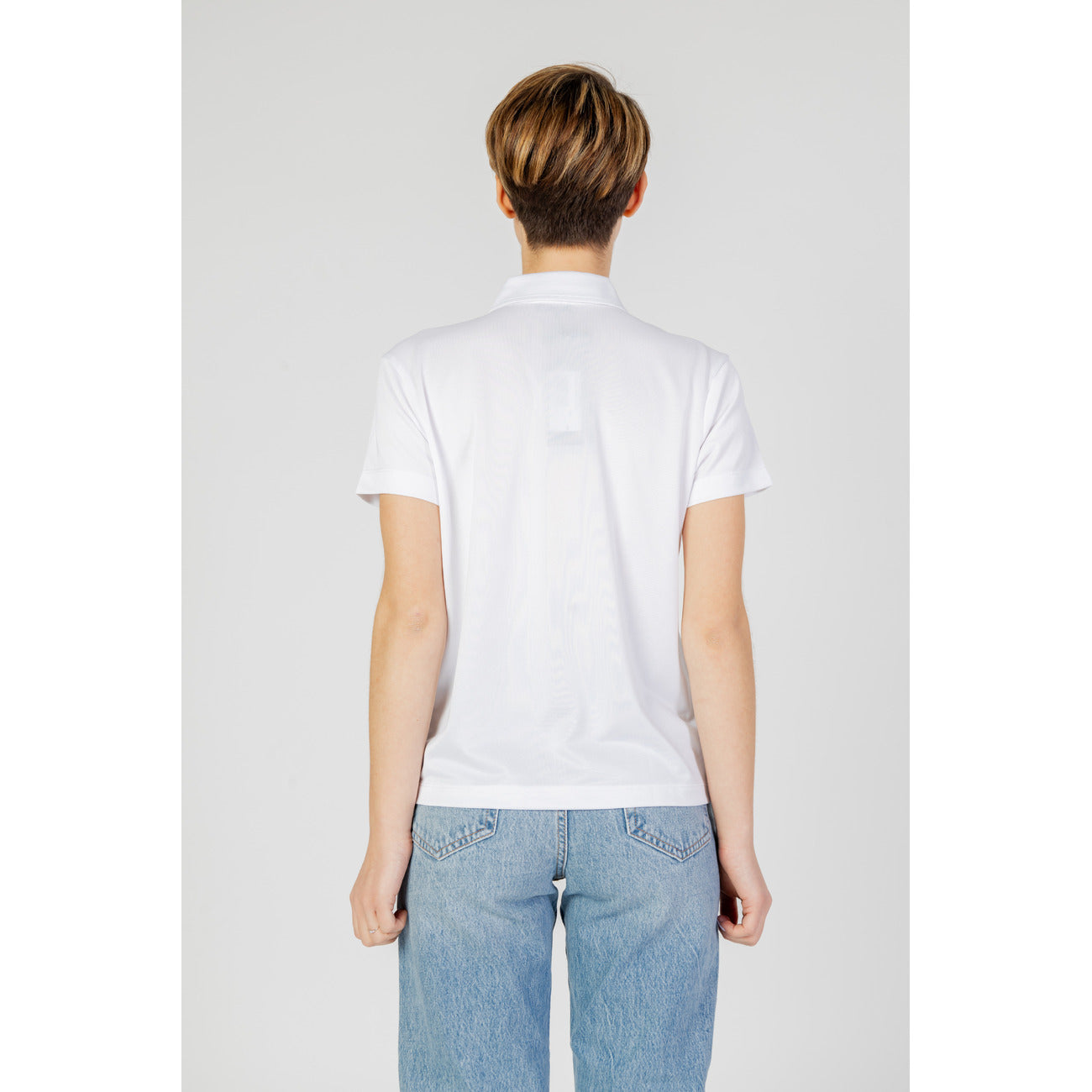 Blauer Polo Top Dames