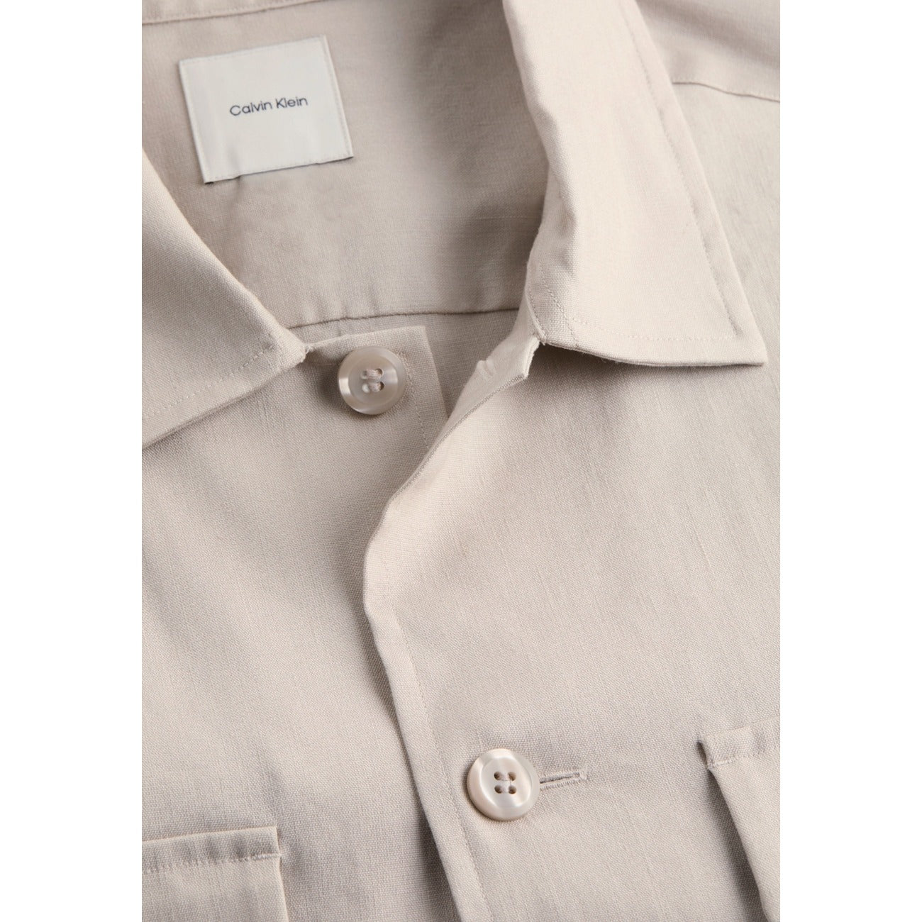 Calvin Klein Shirt Heren Beige