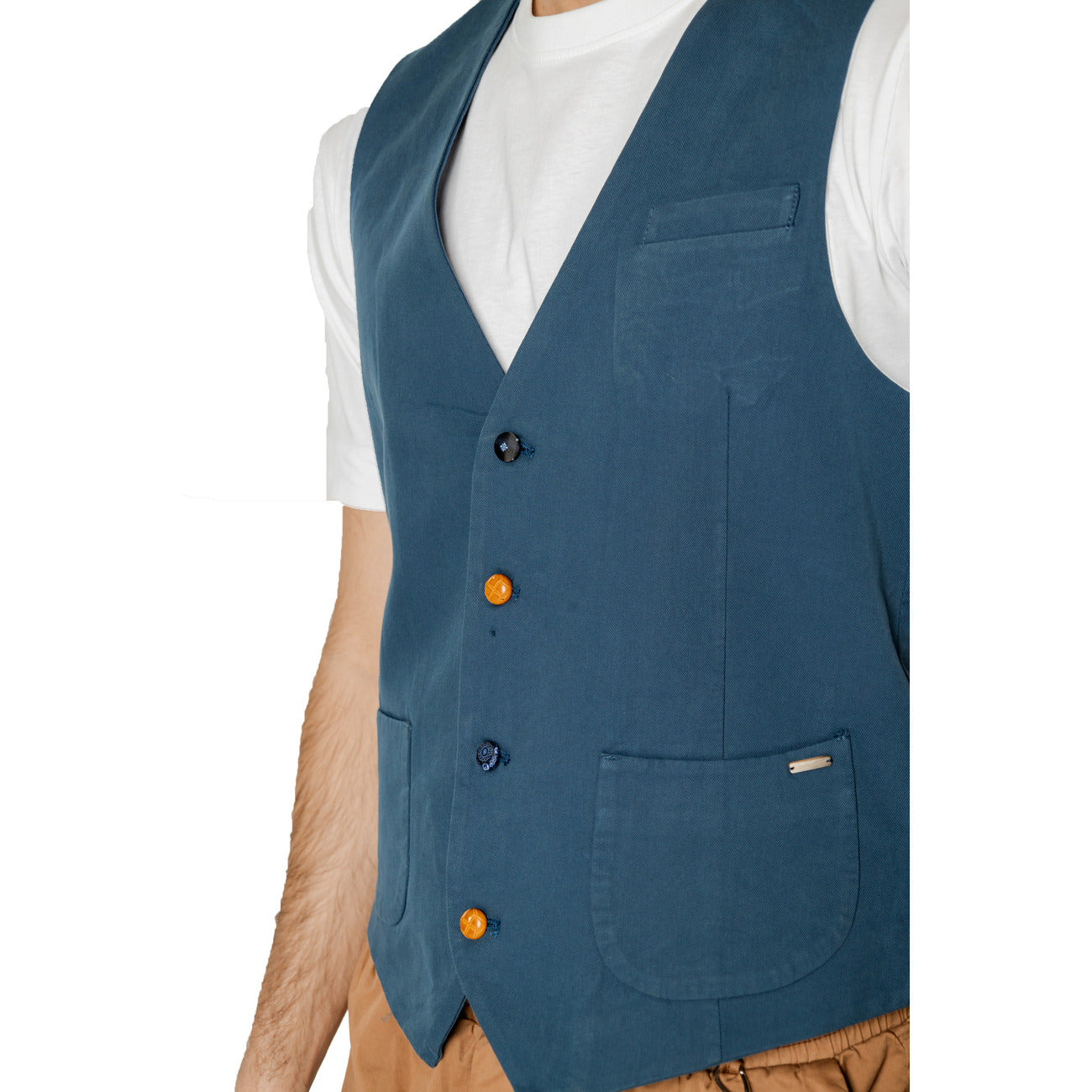 Gianni Lupo Gilet Heren Blauw