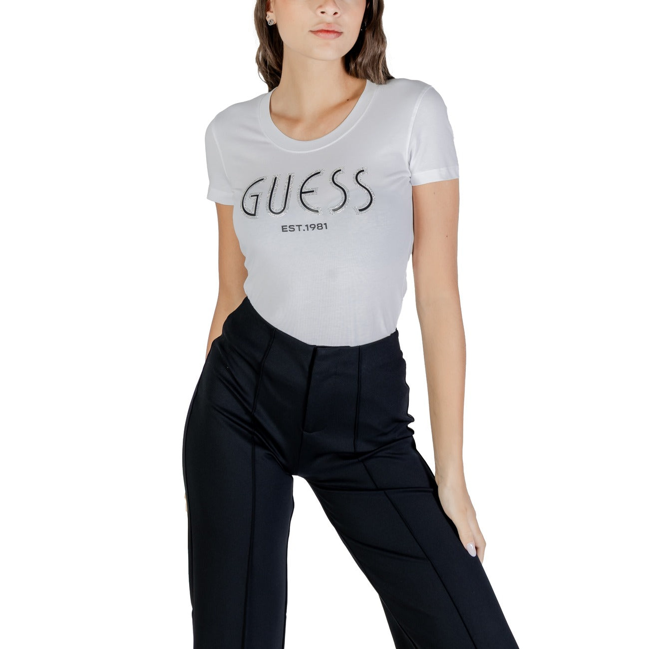 Guess T-shirt Dames Wit #2427543