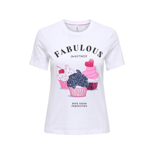 Only T-Shirt Damen Hellblau