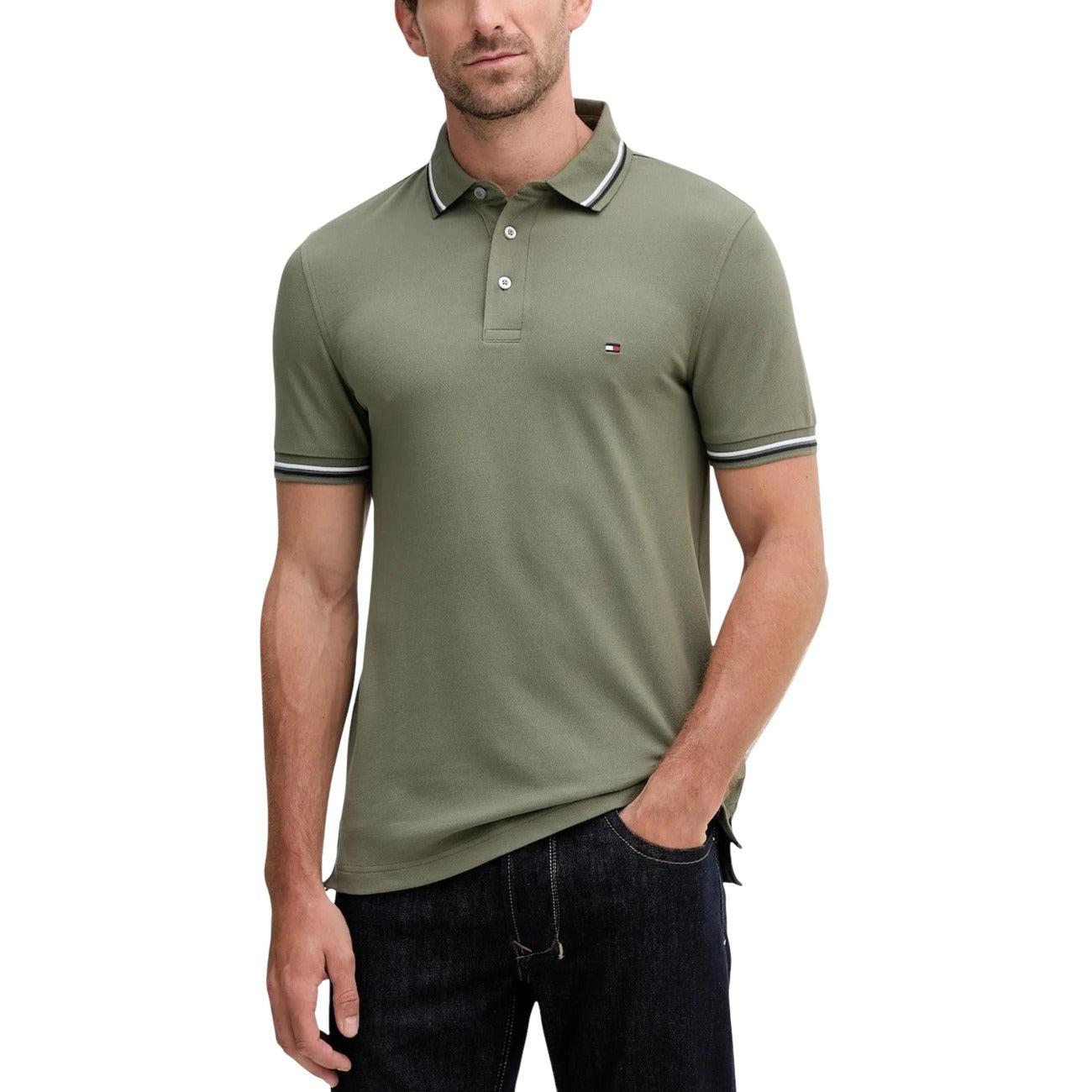 Tommy Hilfiger Polo Top Herren Grün #2446031