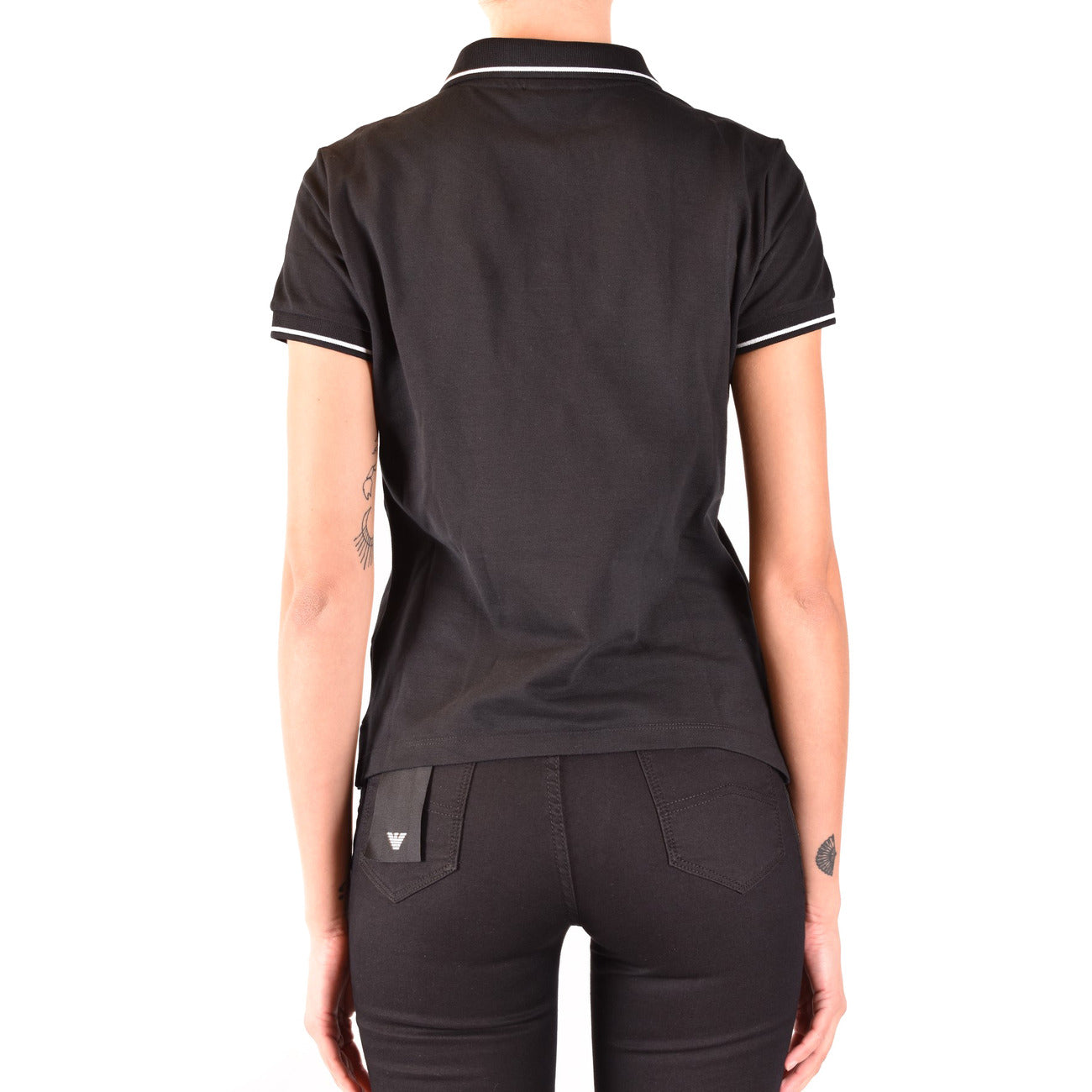 Emporio Armani Polo Top Dames Zwart