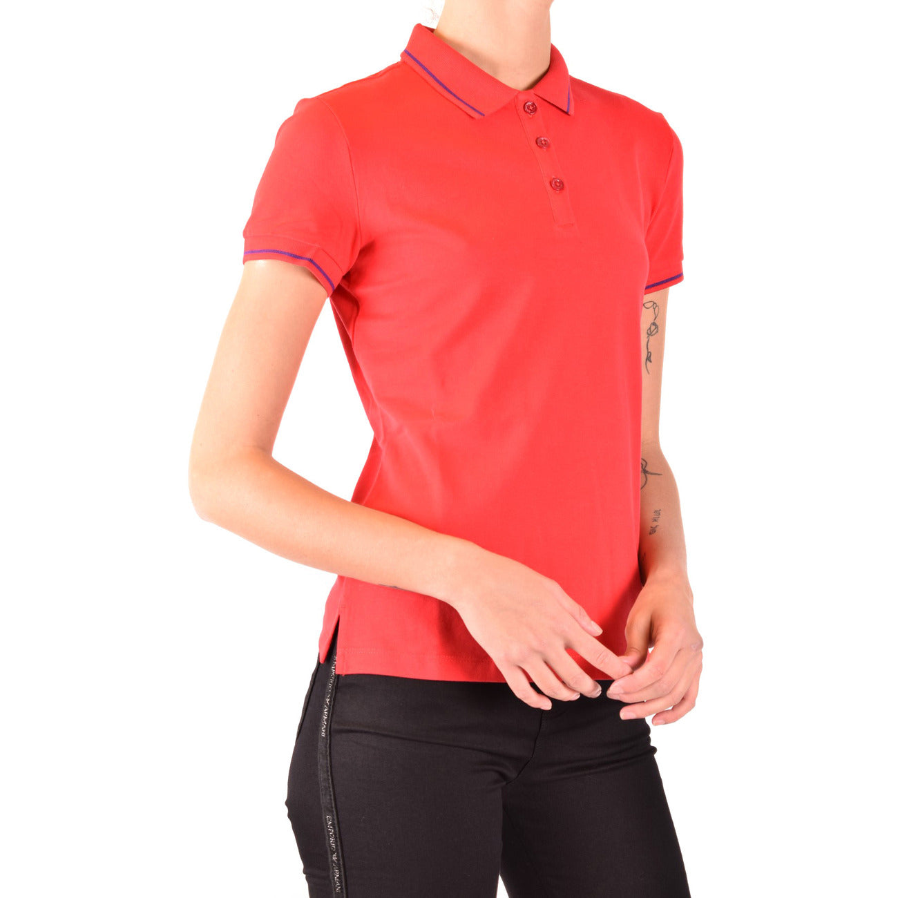 Emporio Armani Polo Top Dames Rood