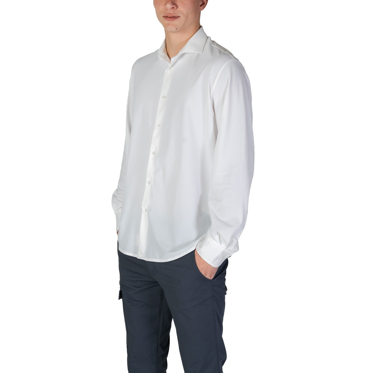 Fashion Brand Shirt Heren Wit
