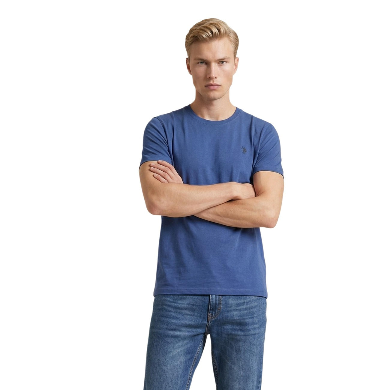 U.s. Polo Assn. T-shirt Heren Lichtblauw