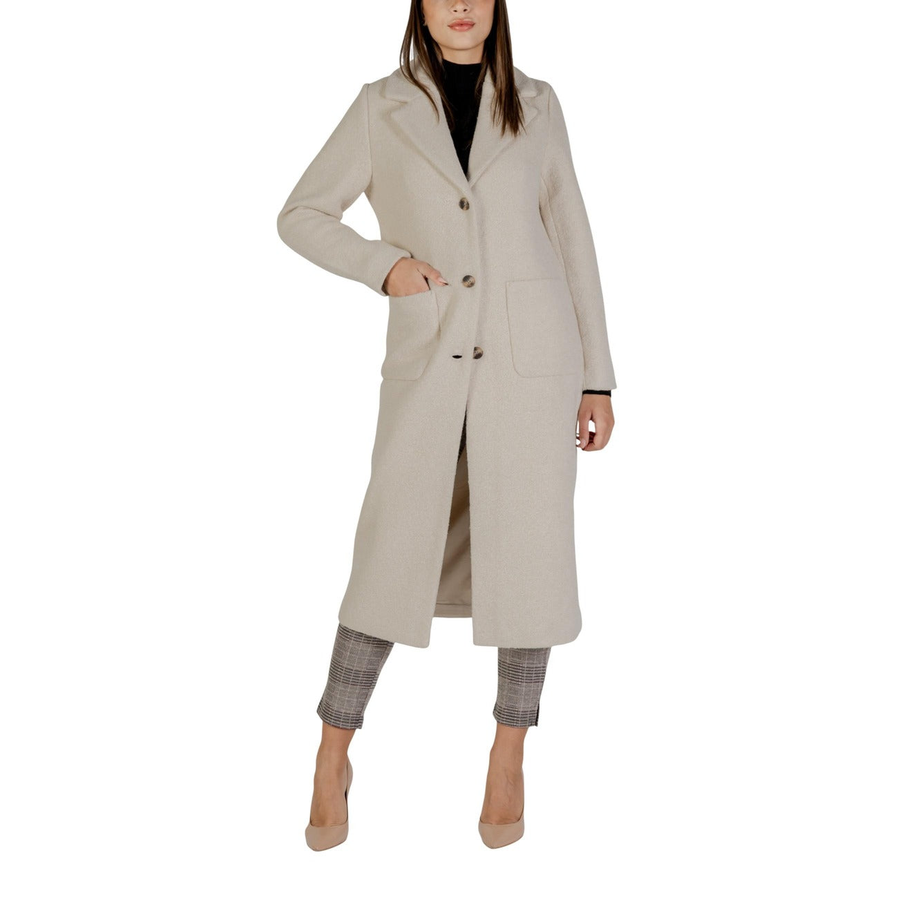 Ichi Jacke Damen Beige