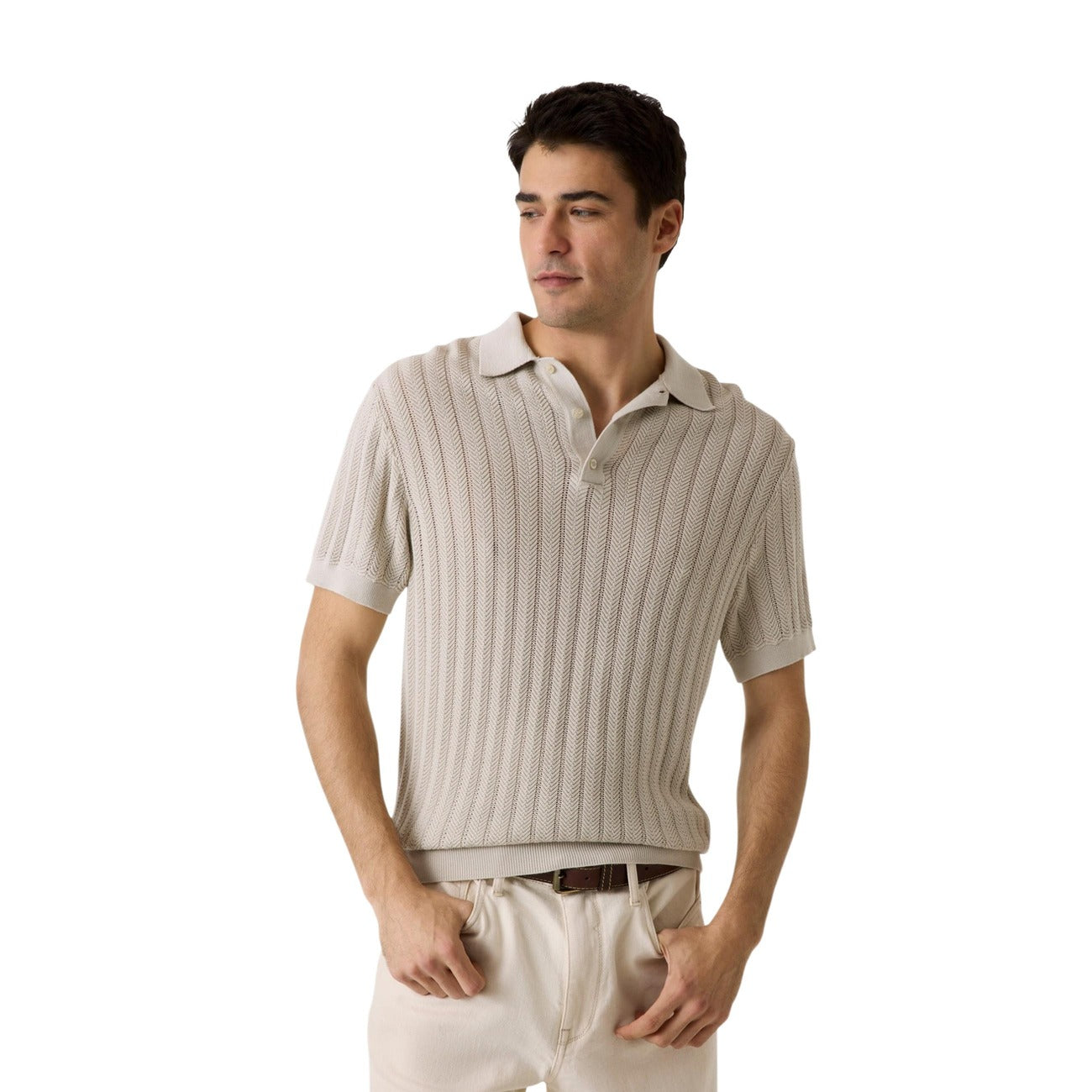 Guess Polo Top Herren Weiß