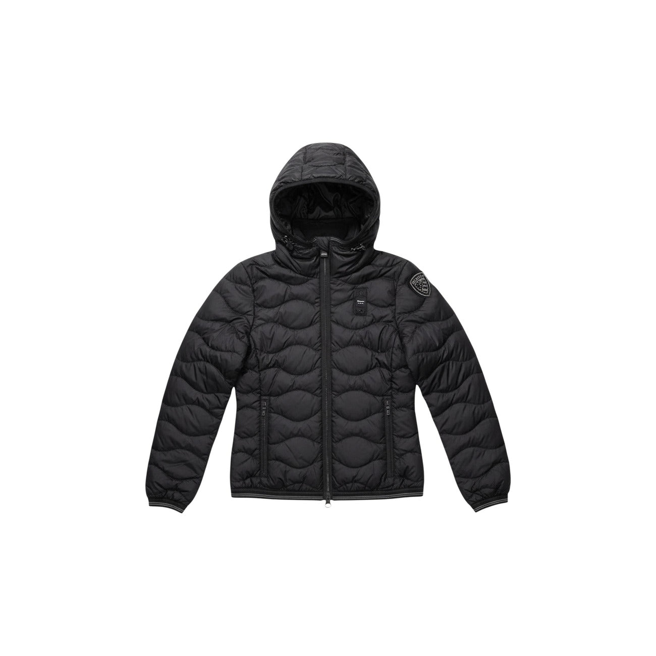 Blauer Windjack Damen Schwarz