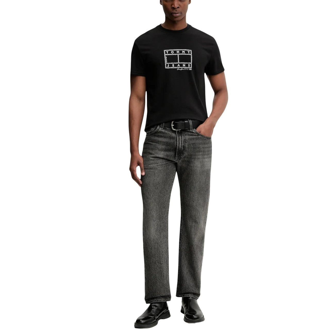 Tommy Hilfiger Jeans T-shirt Heren Zwart #2470305