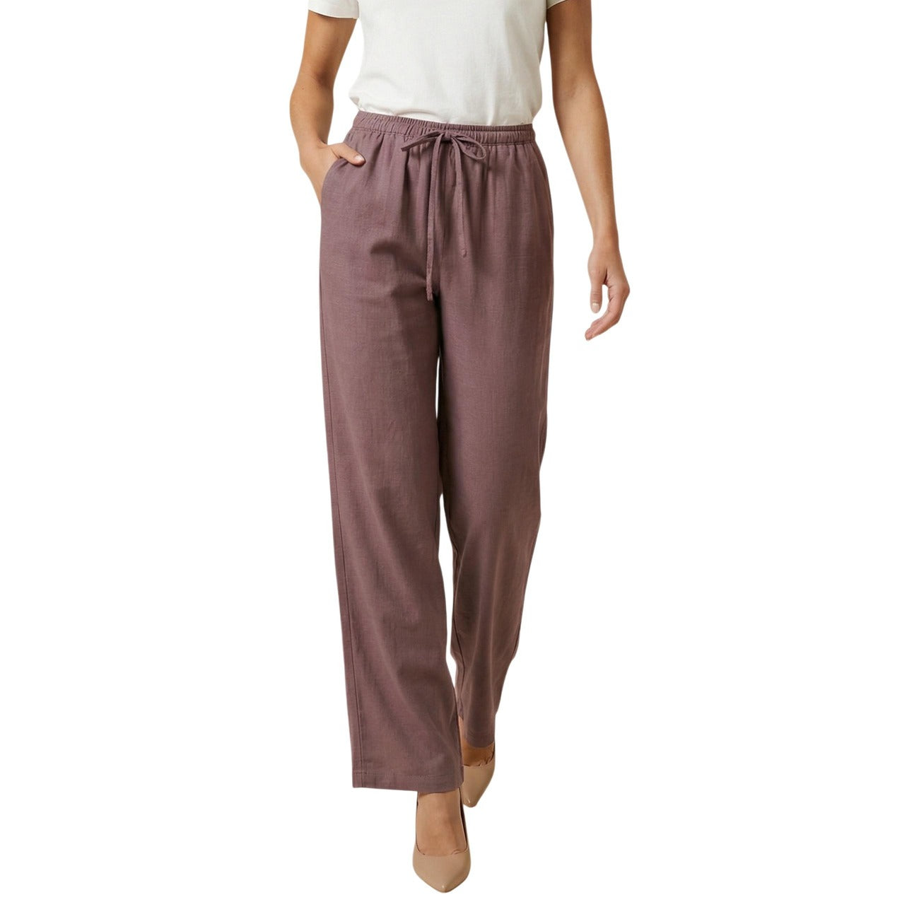 Jacqueline De Yong Hose Damen Lila