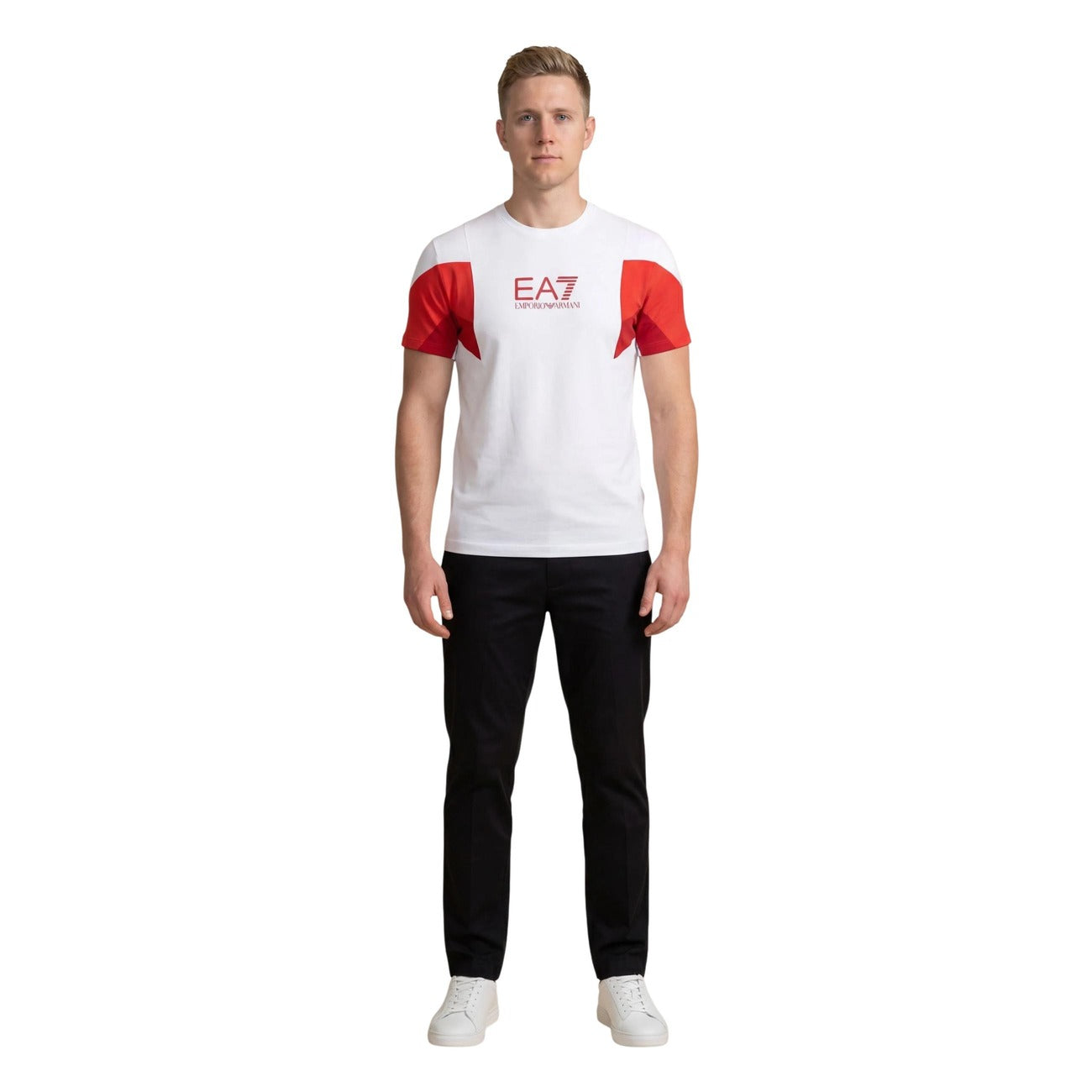 Ea7 T-shirt Heren Wit